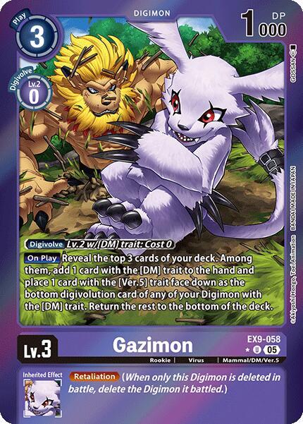 EX9-058 Gazimon Limited Foil Single