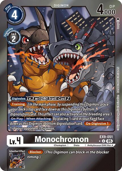 EX9-051 Monochromon Limited Foil Single