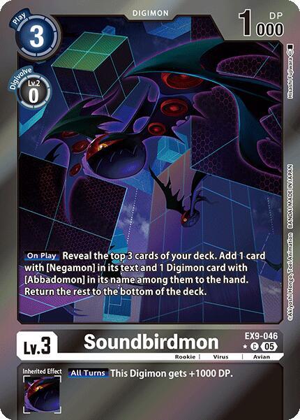EX9-046 Soundbirdmon Limited Foil Single