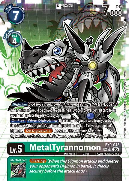 EX9-043 MetalTyrannomon SP Single