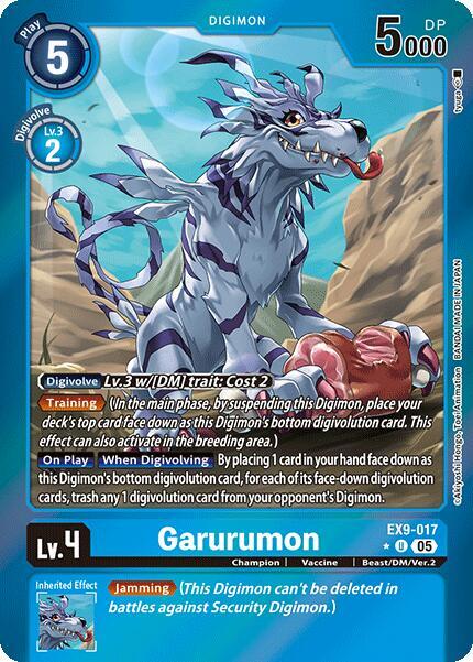 EX9-017 Garurumon Limited Foil Single