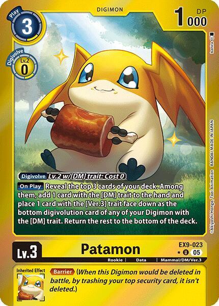 EX9-023 Patamon Limited Foil Single