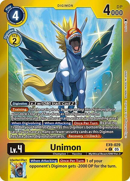 EX9-029 Unimon Limited Foil Single