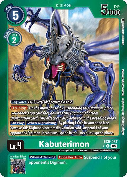 EX9-037 Kabuterimon Limited Foil Single