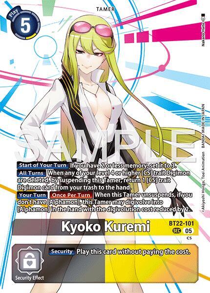 BT22-101 Kyoko Kuremi Single