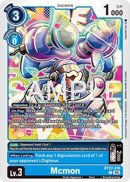 BT22-016 Mcmon Single
