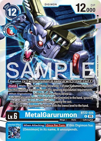 BT22-026 MetalGarurumon Single