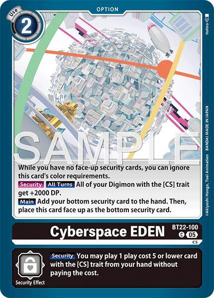 BT22-100 Cyberspace EDEN Single