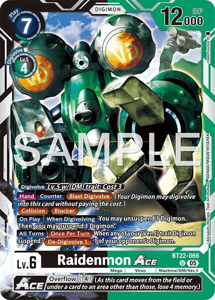 BT22-066 Raidenmon ACE Single