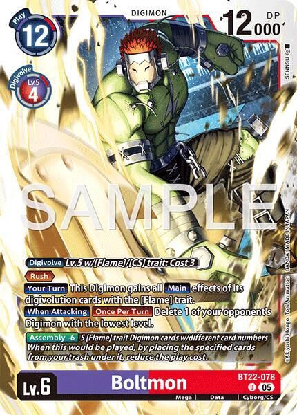 BT22-078 Boltmon Single