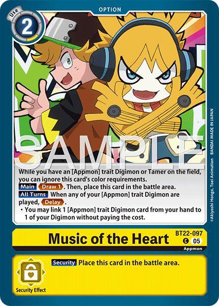 BT22-097 Music of the Heart Single