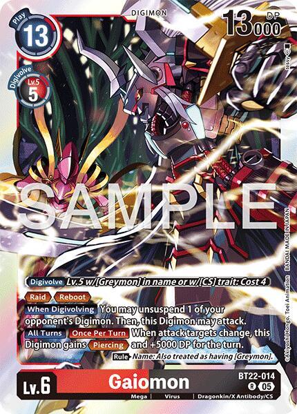 BT22-014 Gaiomon Single