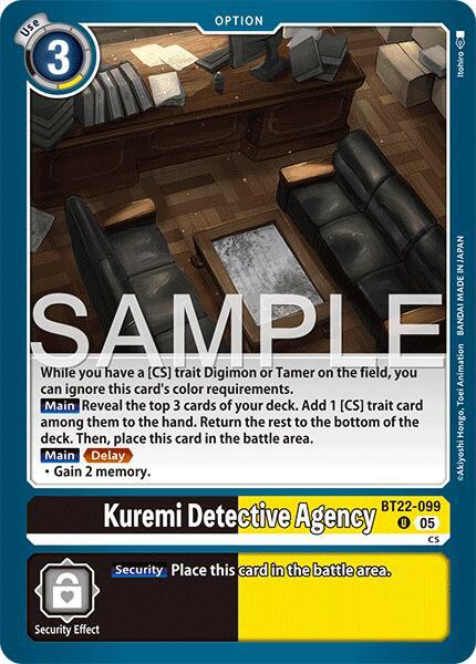 BT22-099 Kuremi Detective Agency Single