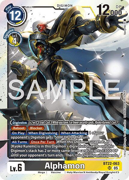 BT22-063 Alphamon Single