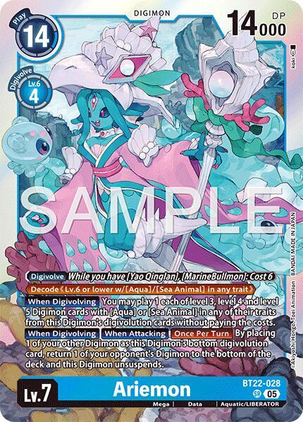 BT22-028 Ariemon Single