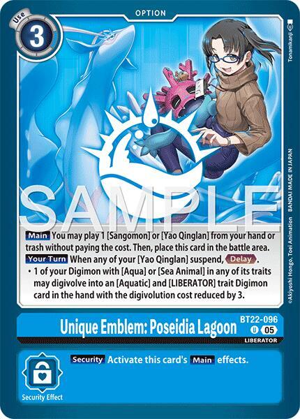 BT22-096 Unique Emblem Poseidia Lagoon Single