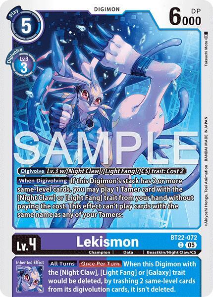 BT22-072 Lekismon Single