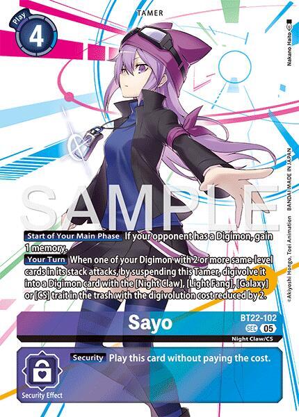 BT22-102 Sayo Single
