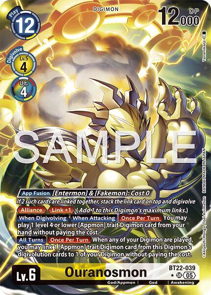 BT22-039 Ouranosmon Alternate Art Single