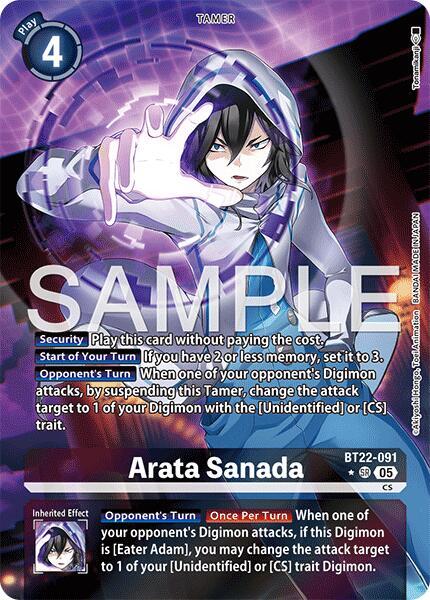 BT22-091 Arata Sanada Alternate Art Single