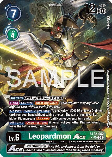 BT22-052 Leopardmon ACE Alternate Art Single