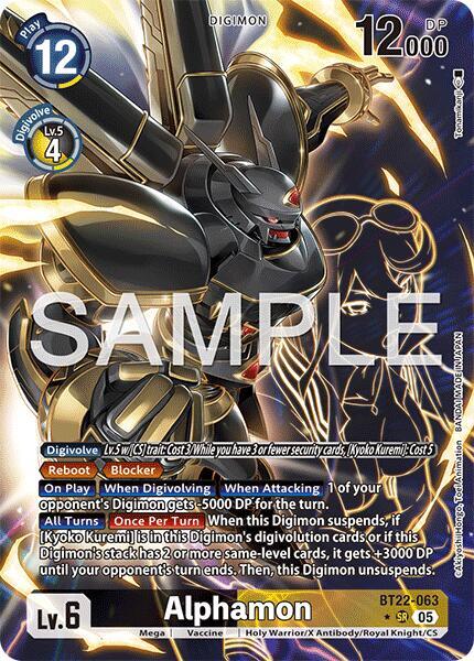 BT22-063 Alphamon Alternate Art Single