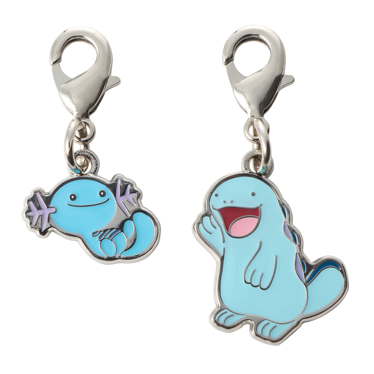 Wooper & Quagsire Metal Charm Set