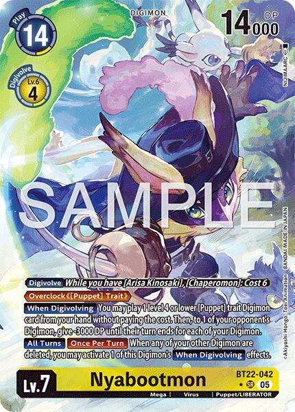BT22-042 Nyabootmon Alternate Art Single