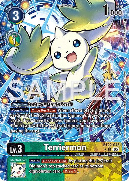BT22-043 Terriermon Box Topper Single