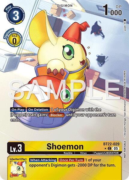 BT22-029 Shoemon Box Topper Single