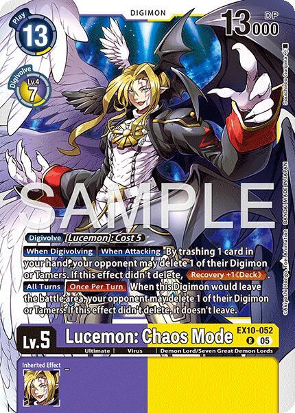 EX10-052 Lucemon: Chaos Mode Single