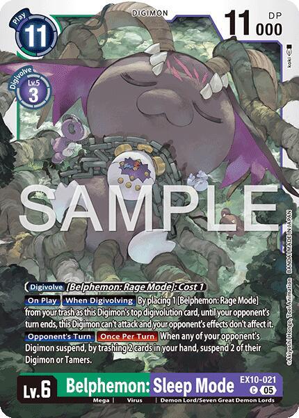 EX10-021 Belphemon: Sleep Mode Single