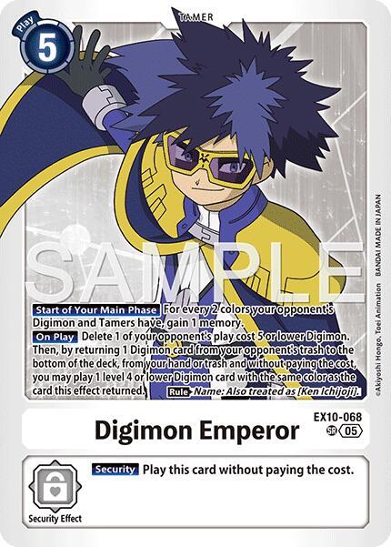 EX10-068 Digimon Emperor Single