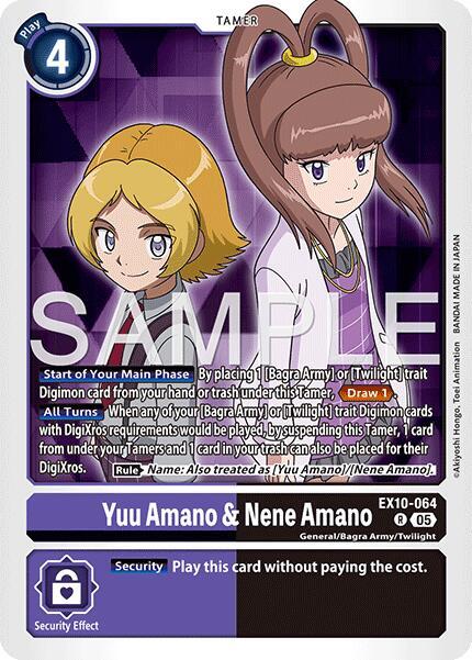 EX10-064 Yuu Amano & Nene Amano Single