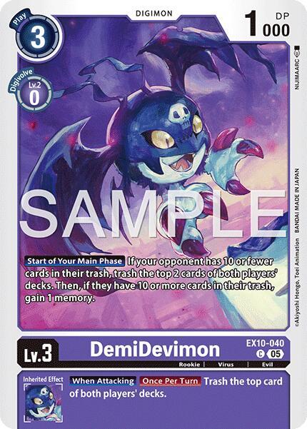 EX10-040 DemiDevimon Single