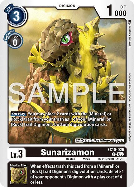 EX10-025 Sunarizamon Single