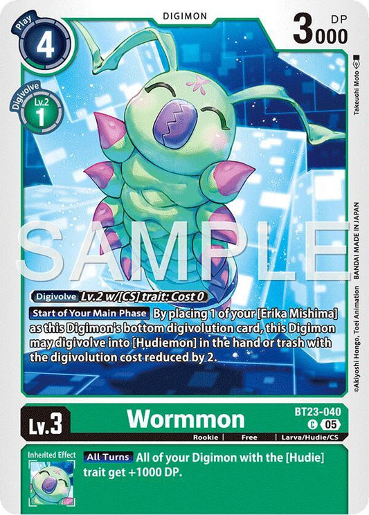 BT23-040 Wormmon Single