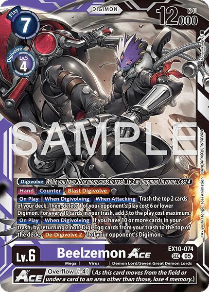 EX10-074 Beelzemon ACE Single