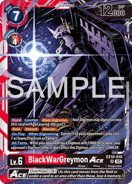 EX10-010 BlackWarGreymon ACE Single