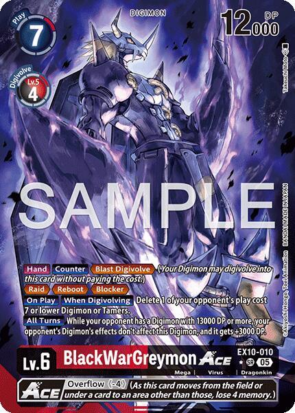 EX10-010 BlackWarGreymon ACE (Alternate Art) Single