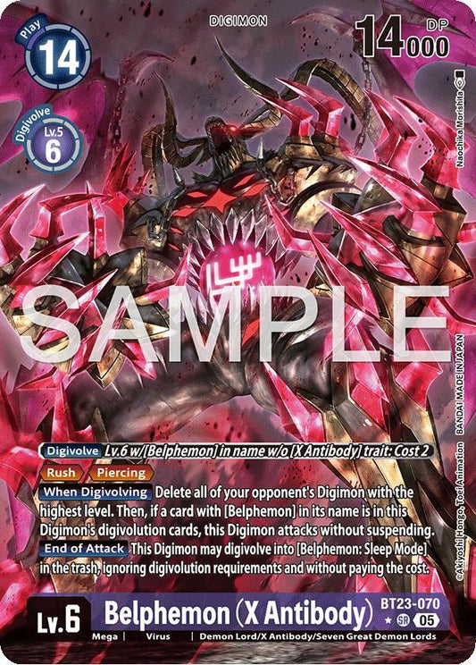 BT23-070 Belphemon (X Antibody) (Alternate Art) Single