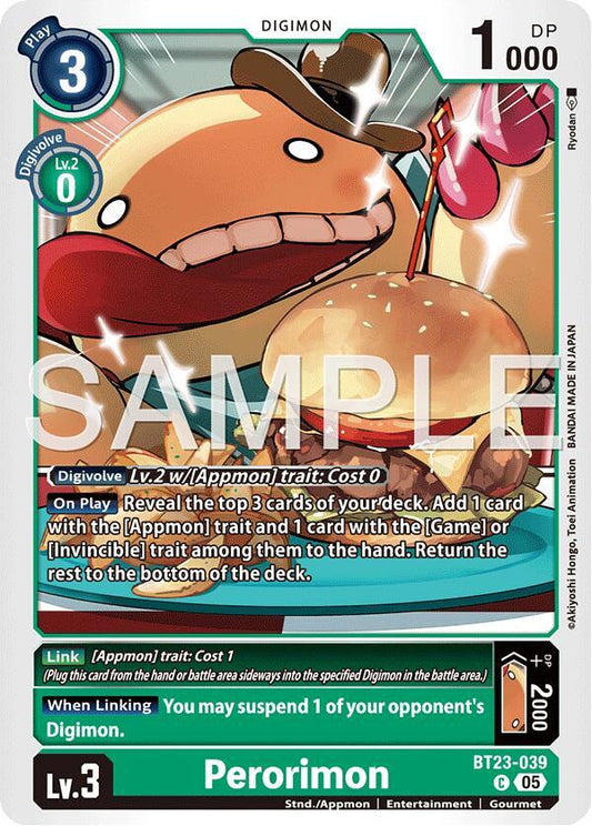 BT23-039 Perorimon Single