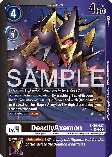 EX10-027 DeadlyAxemon (Limited Foil) Single