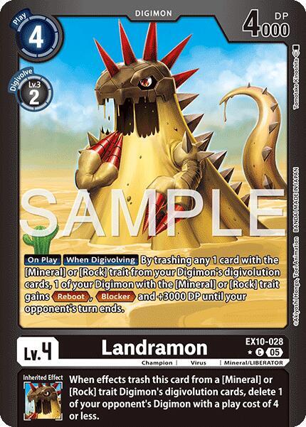 EX10-028 Landramon (Limited Foil) Single