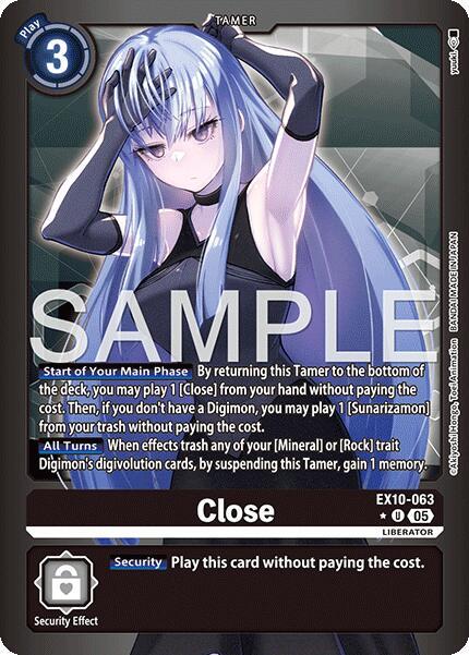 EX10-063 Close (Limited Foil) Single