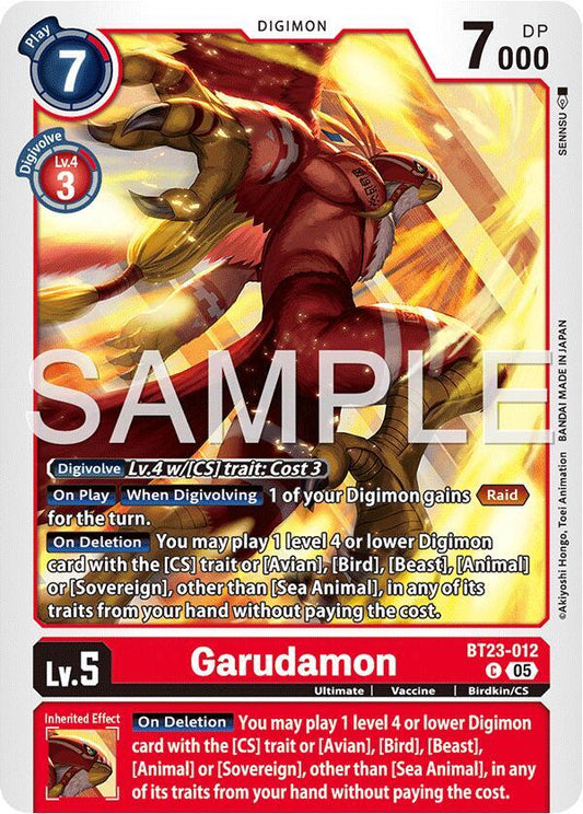BT23-012 Garudamon Single