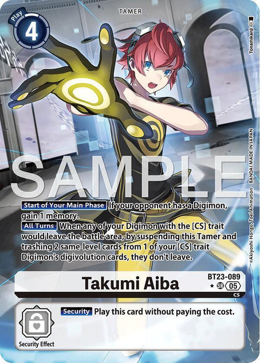 BT23-089 Takumi Aiba (Alternate Art) Single