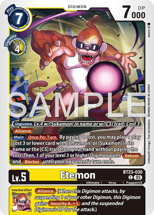 BT23-030 Etemon Single