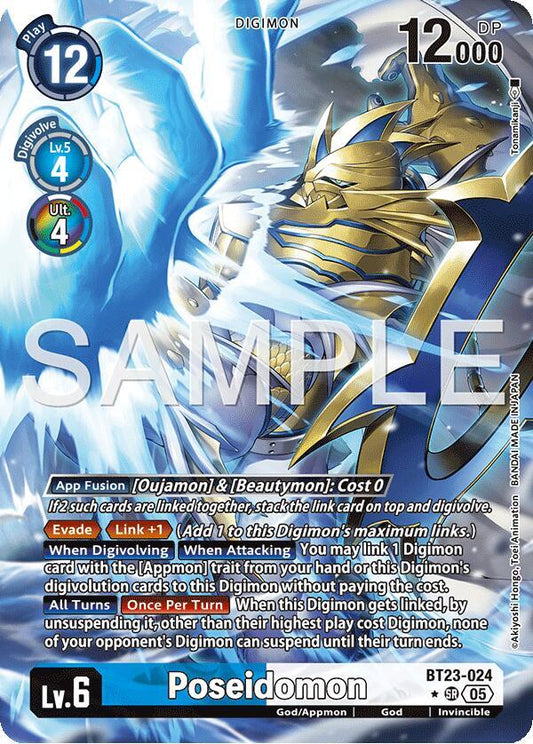 BT23-024 Poseidomon (Alternate Art) Single