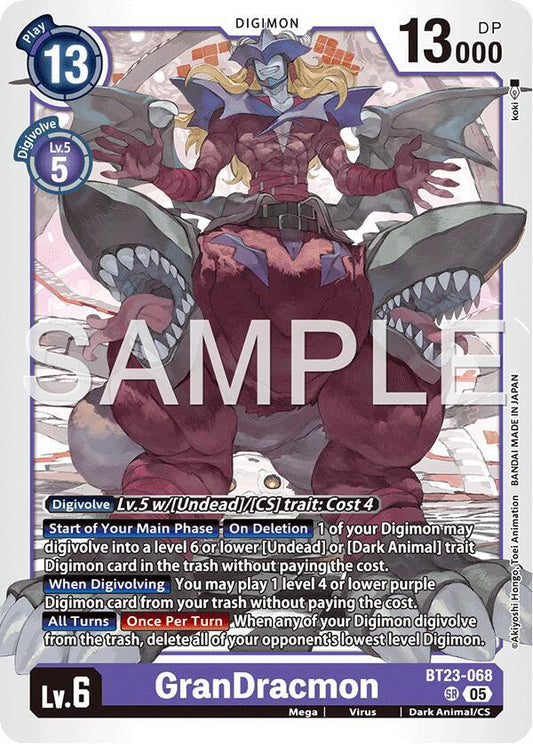 BT23-068 GranDracmon Single